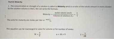 Molarity = 0.427 / 2 = 0.214 m. 4 Molarity Practice Calculate The Missing Values In Chegg Com