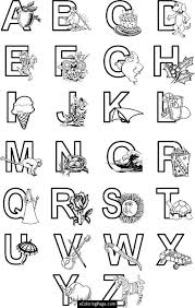 Alphabet Abc 8217 S With Images And Characters Coloring Page For Kids Printable Abc Coloring Pages Alphabet Coloring Pages Abc Coloring