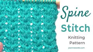 The website is undergoing new and exciting changes, so keep on checking here. Spine Stitch Knitting Pattern Rib Knitting Patterns Column Knit Sittch Youtube