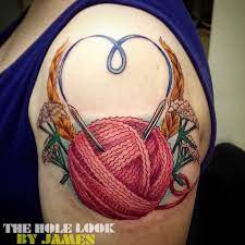 Fresh So Please Excuse The Redness Done In One Session With Painlessjames Tattoo Color Colortattoo Yarn Knitt In 2020 Knitting Tattoo Yarn Tattoo Crochet Tattoo