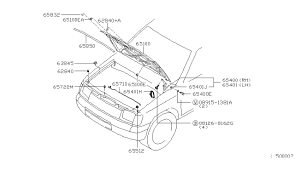 With that being said, now we can cover the parts in the exhaust system. 65771 3s500 Genuine Nissan 657713s500 Rod Hood Support