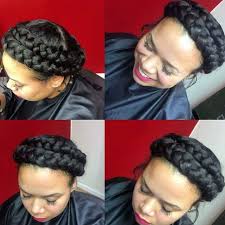 Double Halo Braid B Braided Hairstyles For Wedding Braids For Black Hair Short Hair Updo