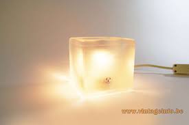 5.0 out of 5 stars 3. Peill Putzler Frosted Ice Cube Table Lamp Vintageinfo All About Vintage Lighting
