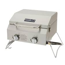 We buy, test, and write reviews. Nexgrill 2 Burner Portable Propane Gas Table Top Grill In Stainless Steel 820 0033 The Home Depot