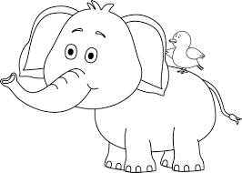 Baby Black And White Elephant Pictures Black And White Elephant And Bird Elephant Applique Free Hand Designs Elephant