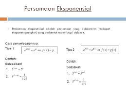 Misalnya seperti, penjumlahan dengan pengurangan, perkalian dan pembagian, serta logaritma dengan eksponen dan masih banyak lagi yang lainnya. Fungsi Eksponensial Logaritma Invers Ppt Download