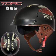 Torc T55 Vendimia Casco De Moto Casco Harley Retro Font B Scooter B Font Media Lente Capacete Moto Casco Harley Helmets Retro Scooter Motorcycle Helmets