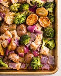 Recipe Sheet Pan Honey Dijon Chicken And Vegetables Recipe Sheet Pan Recipes Sheet Pan Dinners Honey Dijon Chicken