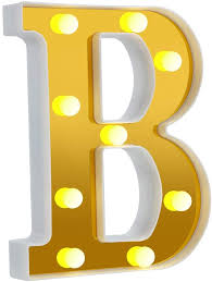 Y wyddor / the alphabet author: Buy Led Letter Lights Alphabet Light Up Sign For Night Light Home Party Birthday Wedding Bar Decoration Led Letter Battery Powered Christmas Night Light Lamp Home Bar Decorationbig Gold Letter B Online In Germany