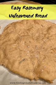 While bread flour isn't common in all kitchens, it's easy to make substitutes from the flour you do have lying around. Simple Rosemary Unleavened Bread Finding Time For Cooking In 2021 Fastest Bread Recipe Bread Recipes Homemade Unleavened Bread Recipe