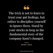 Because human emotion plays a critical role in what makes a stock go up or down during the short term, investors are wise to. 80 Peter Lynch Quotes One Up On Wall Street