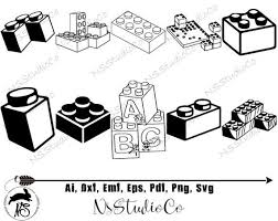 Black And White Lego Bricks Clipart Pin On Cricut