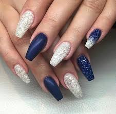 So, they coat the nails with acrylic nail designs show off your feminine power to the world. 59 Most Stunning Dark Blue Nails Idea Include Matte And Acrylic Nails You Should Try Diaror Di Blue Acrylic Nails Blue Nail Designs Winter Nails Acrylic