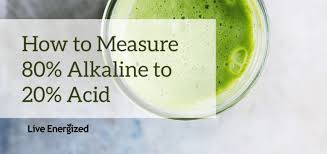 how to measure 80 alkaline to 20 acid live energized