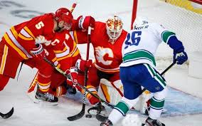 The vancouver canucks have been one of the nhl's biggest disappointments to start the season. Markstrom S 32 Save Shutout Spurs Calgary Flames To 3 0 Win Over Vancouver Canucks Times Colonist