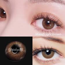 Vcee Mixed Light Brown Colored Contact Lenses Colored Contacts Contact Lenses Colored Brown Contact Lenses