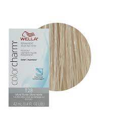 A bleaching process removes most of the natural pigments, resulting in yellow blonde hair. Wella Color Charm Permament Liquid Hair Color Toner 42ml Natural Blonde T28 70018066909 Ebay