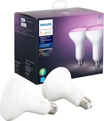 Philips Hue White Color Ambiance Br30 Bluetooth Smart Led Bulb 2 Pack Multicolor 548586 Best Buy