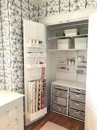 Rachel And Company Client Before And After Gift Wrap Closet Home Office Closet Craft Room Closet Craft Closet Organization