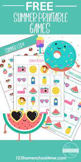 Free Printable Summer Activities Free Games For Kids Games For Kids Dance Games
