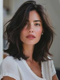 32 Flattering Shoulder-Length Haircuts for Round Faces