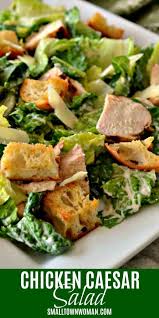 Chicken Caesar Salad With Homemade Dressing Small Town Woman Recipe Chicken Caesar Salad Recipe Caesar Salad Recipe Chicken Caesar Salad