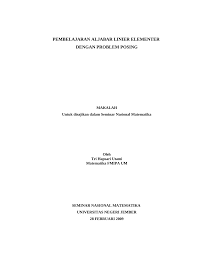 Kunci jawaban aljabar linear elementer howard anton edisi 5 pdf. Pdf Pembelajaran Aljabar Linier Elementer Dengan Problem Posing