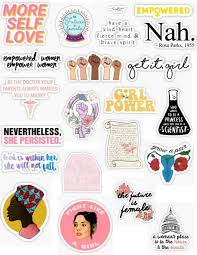 Aesthetic Baddie Printable Cute Stickers Black And White Empowerment Stickers In 2020 Iphone Case Stickers Girl Stickers Hydroflask Stickers