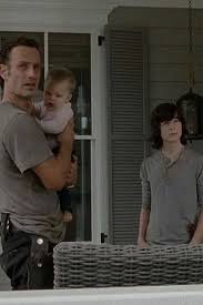 The Grimes family ~ Rick, Carl & Judith.