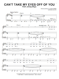 Frankie Valli The Four Seasons Can T Take My Eyes Off Of You Sheet Music Notes Chords Score Download Printable Pdf Sheet Music Notes Sheet Music Frankie Valli