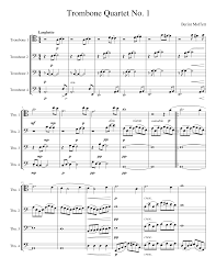 Trombone Quartet No 1 Sheet Music For Trombone Brass Quartet Musescore Com There are 2 saskia apon recordings available. trombone quartet no 1 sheet music for