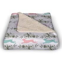 Hoppy easter floral & stripes throw blanket. Easter Blankets Throws You Ll Love In 2021 Wayfair