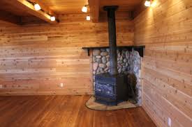 Mike Eppich The Finish Work In This Cabin Is Unbelievable Tongue And Groove Cedar Used Throughout The Cabin Log Cabin Interior Cedar Siding Cabin Interiors