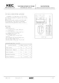 KIA6283K Datasheet KEC(Korea Electronics) pdf data sheet FREE from  www.radioradar.net