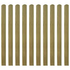 Check spelling or type a new query. Vidaxl 10x Impregnated Fence Slats 120cm Wood Garden Fencing Pickets Stake Buy Online In Andorra At Andorra Desertcart Com Productid 53526615