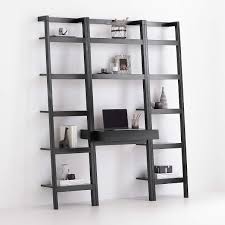 Desks are a very useful piece of furniture, and that's something we can't deny. Sawyer Black Leaning Desk With Two 18 Bookcases Crate And Barrel