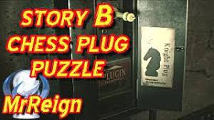 Not only do you have to find the plugs to begin with once you retain control of leon following the ada segment or make your way downwards with claire, you will eventually find your way to a control room. Resident Evil 2 Remake Story B B Scenario Chess Plug Puzzle Solution Youtube
