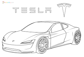 If you are on a pc click on any of the. Tesla Coloring Pages New Best Pictures Free Printable