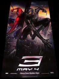 91542 spider man 3 movie spiderman & venom decor laminated poster fr. Spiderman 3 Movie Poster Venom Reflection 2 X 4 Rare 2007 New