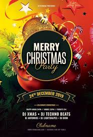 Merry Christmas Party Flyer By Stylewish On Deviantart In 2020 Party Flyer Christmas Poster Design Christmas Flyer