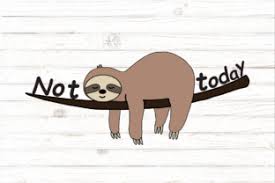 All of our files are in svg cuts png & jpg format so, our shapes are also the cuttest clipart and digital scrapbooking images available. Cute Sloth Sloth Mode Not Today Graphic By Rayan Creative Fabrica