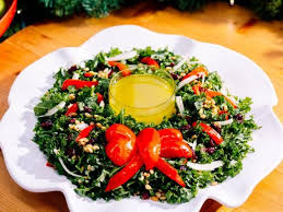 Christmas Wreath Salad Recipe Food Network Recipes Christmas Salad Recipes Stuffed Peppers