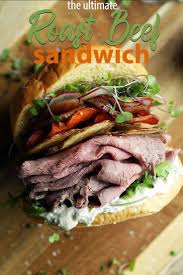 Roast Beef Sandwich Recipe With Horseradish Cream Recipe Roast Beef Sandwich Recipes Beef Sandwich Recipes Roast Beef Sandwiches