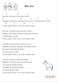 Mon Ane Pour Ukulele Chansons Ukulele Comptine Ukulele Comptine Guitare