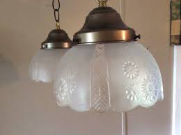 Antique Pair Of Victorian Pendant Lights Large Etched Glass Shades 1920s Victorian Pendant Lighting Antique Lighting Victorian Pendants
