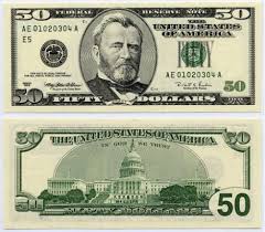 50 Dollar Bill Back Actual Size Actual Bill Dollar Dollarbills Size Baby Puppen Origami