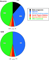 Pie Chart Representation Of The Abundance Of Proteins In The