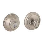 Prestige Satin Nickel Single Cylinder Round Deadbolt Baldwin