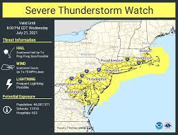 Jun 13, 2021 at 0400 utc. Hunterdon County Weather Severe Thunderstorm Watch The National Weather Service Has Issued A Severe Thunderstorm Watch For Our Area Until 8 00 Pm This Evening Scattered Strong To Severe Thunderstorms