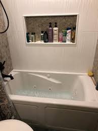 American Standard Everclean 60 In Acrylic Left Drain Rectangular Alcove Whirlpool Bathtub In White 2425lc Lho 020 Bathtub Remodel Bathrooms Remodel Shower Tub